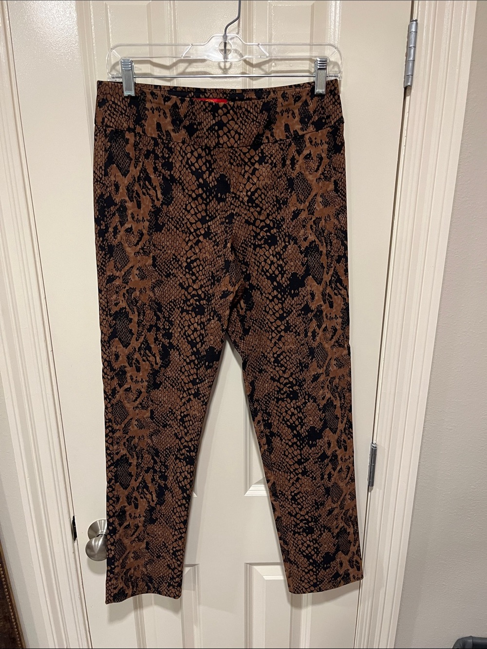 Krazy Larry Brown & Black Snake Print Pants